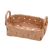 Cesta Decorativa Espressione Marrom 15 cm