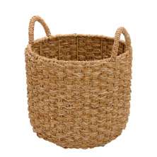 Cesta Decorativa em Ferro e Ratan Espressione II Marrom