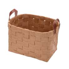 Cesta Decorativa em Papel IV Espressione Marrom
