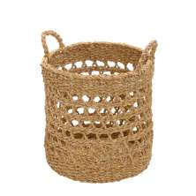 Cesta Decorativa em Rattan Espressione III Marrom