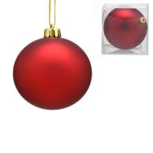 Bola Natalina Espressione Vermelha 12 cm