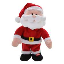 Boneco Papai Noel com Som e Movimento Mistletoe I Vermelho e Branco 35 cm