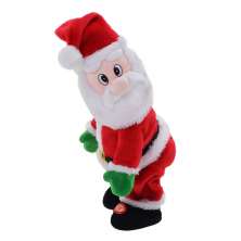 Boneco Papai Noel com Som e Movimento Mistletoe II Vermelho e Branco 35 cm