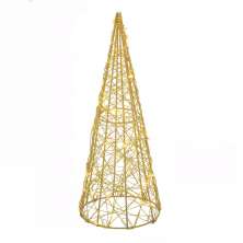 Árvore Natalina com Luz Espressione Dourada 39 cm