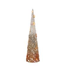 Árvore Natalina com Luz III Dourado e Branco