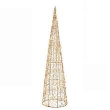 Árvore de Natal Espressione com Luz Cônica Dourada 80 cm Bivolt