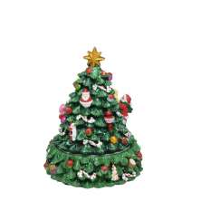 Árvore de Natal Musical Espressione Verde e Vermelha 16 cm