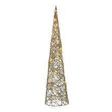 Árvore de Natal com Luz Espressione Dourada 80 cm