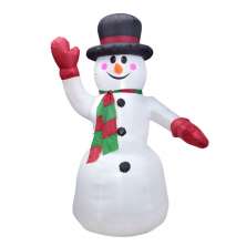 Enfeite Natalino Espressione Boneco de Neve Inflável com LED Branco 240 cm Bivolt