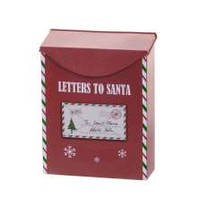 Enfeite Natalino Espressione Caixa Letters To Santa Vermelha e Branca 32 cm