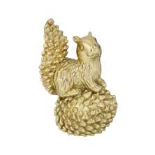 Enfeite Natalino Espressione Esquilo Dourado 20 cm