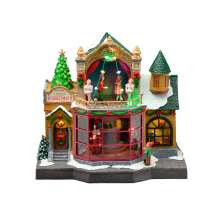 Enfeite Natalino Espressione Magical Christmas com Luz, Som e Movimento Cinza 28 cm