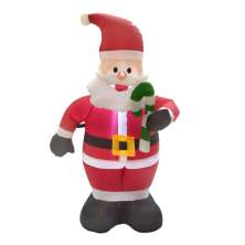 Enfeite Natalino Espressione Papai Noel Inflável com LED Vermelho e Branco 112 cm Bivolt