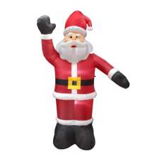 Enfeite Natalino Espressione Papai Noel Inflável com LED Vermelho e Branco 240 cm Bivolt