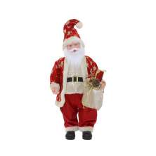 Enfeite Natalino Espressione Papai Noel Musical Vermelho e Branco 73 cm