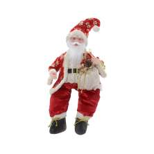 Enfeite Natalino Espressione Papai Noel Musical Vermelho e Branco 76 cm