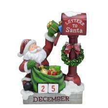 Enfeite Natalino Espressione Papai Noel Vermelho e Branco 27 cm