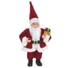 Enfeite Natalino Espressione Papai Noel Vermelho e Branco 30 cm