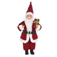 Enfeite Natalino Espressione Papai Noel Vermelho e Branco 50 cm