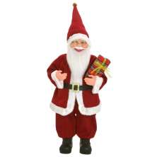 Enfeite Natalino Espressione Papai Noel Vermelho e Branco 65 cm