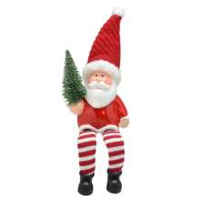 Enfeite Natalino Espressione Papai Noel Vermelho e Branco II 21 cm