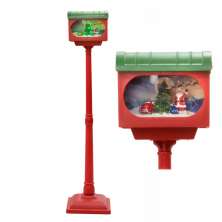 Enfeite Natalino Espressione Poste com Luz e Movimento Vermelho 149 cm