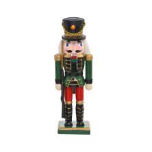 Enfeite Natalino Espressione Soldado Verde e Preto 38 cm