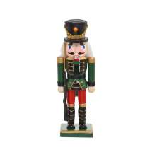 Enfeite Natalino Espressione Soldado Verde e Vermelho 20 cm