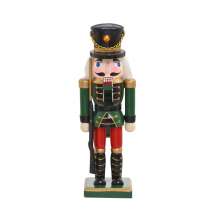 Enfeite Natalino Espressione Soldado Verde e Vermelho 30 cm