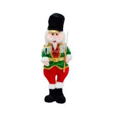 Enfeite Natalino Espressione Soldado Verde e Vermelho 44 cm