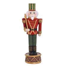 Enfeite Natalino Espressione Soldado Vermelho e Verde 26 cm