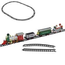 Enfeite Natalino Espressione Trem Elétrico Vermelho e Verde 153 cm