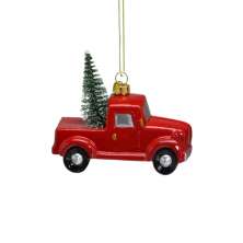 Enfeite Natalino para Árvore Espressione Carro Vermelho e Verde 9 cm