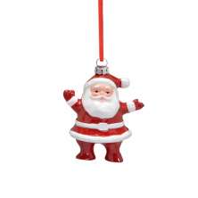 Enfeite Natalino para Árvore Espressione Papai Noel Vermelho 11 cm