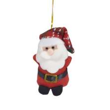 Enfeite Natalino para Árvore Espressione Papai Noel Vermelho e Branco 11 cm