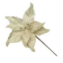 Flor Natalina Espressione Champanhe 24 cm