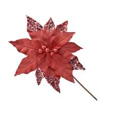 Flor Natalina Espressione Vermelha 33 cm