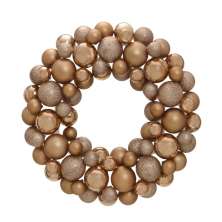 Guirlanda Natalina Espressione com Bolas Bronze 35 cm