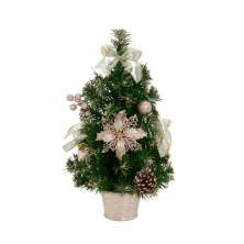 Miniárvore Natalina Espressione Verde e Champanhe 41 cm