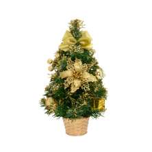 Miniárvore Natalina Espressione Verde e Dourada 31 cm