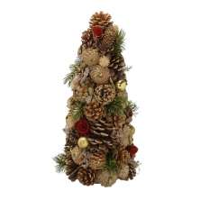 Miniárvore de Natal Espressione Dourada e Verde 43 cm