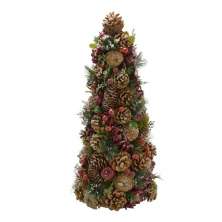Miniárvore de Natal Espressione Marrom e Verde 52 cm