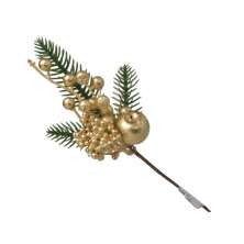Picks Natalino Espressione Dourado e Verde 24 cm