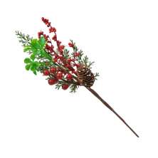 Picks Natalino Espressione Marrom e Vermelho 34 cm