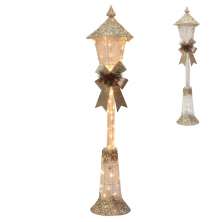 Poste Natalino com Luz Espressione Dourado 153 cm