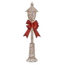 Poste Natalino com Luz Espressione Dourado 89 cm