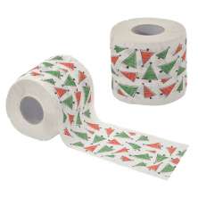 Rolo de Papel Higiênico Natalino Espressione Árvores Branco