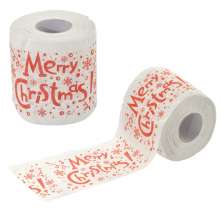 Rolo de Papel Higiênico Natalino Espressione Merry Christmas Branco