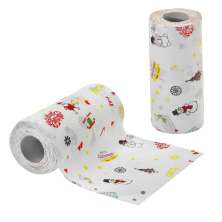 Rolo de Papel Toalha Natalino Espressione Desenhos Branco