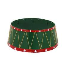 Saia para Árvore de Natal Espressione Rígida Verde e Vermelha 66 cm
